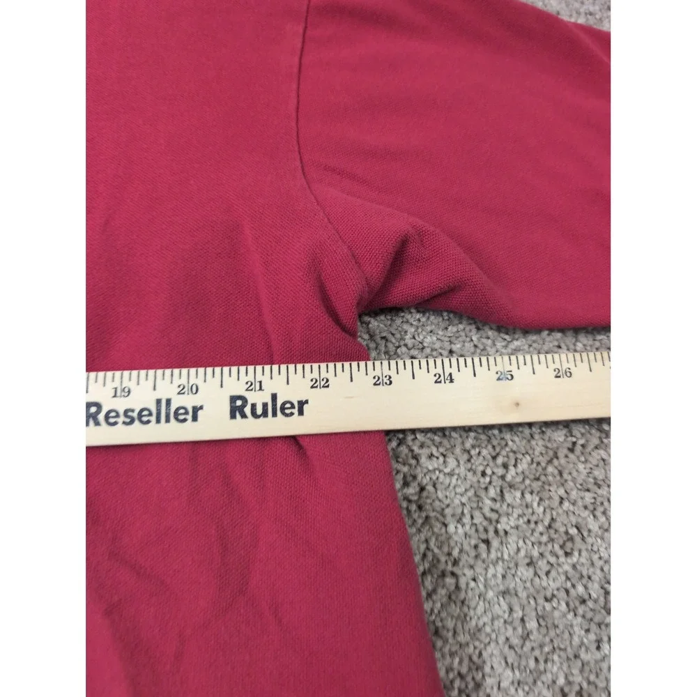 Polo Ralph Lauren Mens XL Red Cotton Pique Short Sleeve Polo Shirt Made in‎ USA